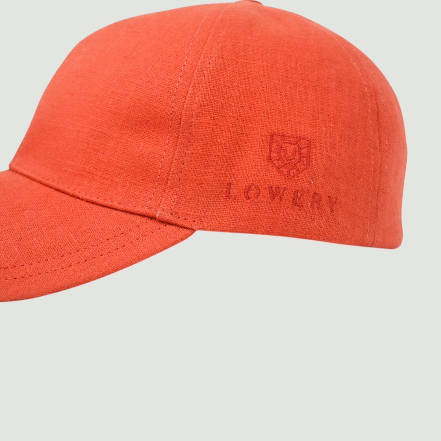Casquette en lin Orange