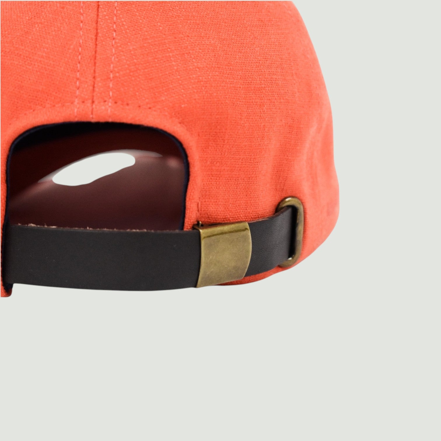 Casquette en lin Orange