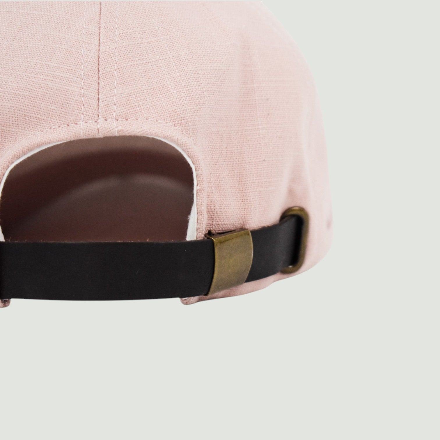 Casquette en lin Rose