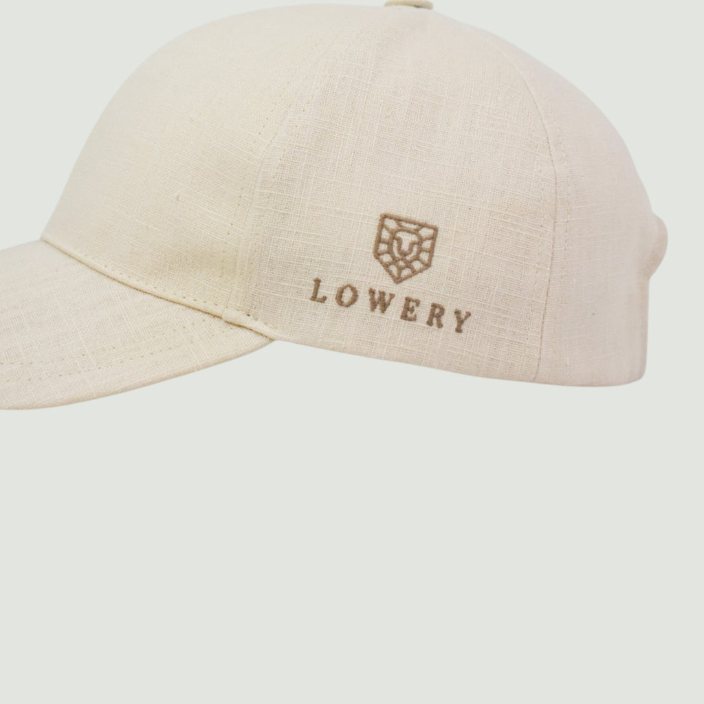Casquette en lin Blanc
