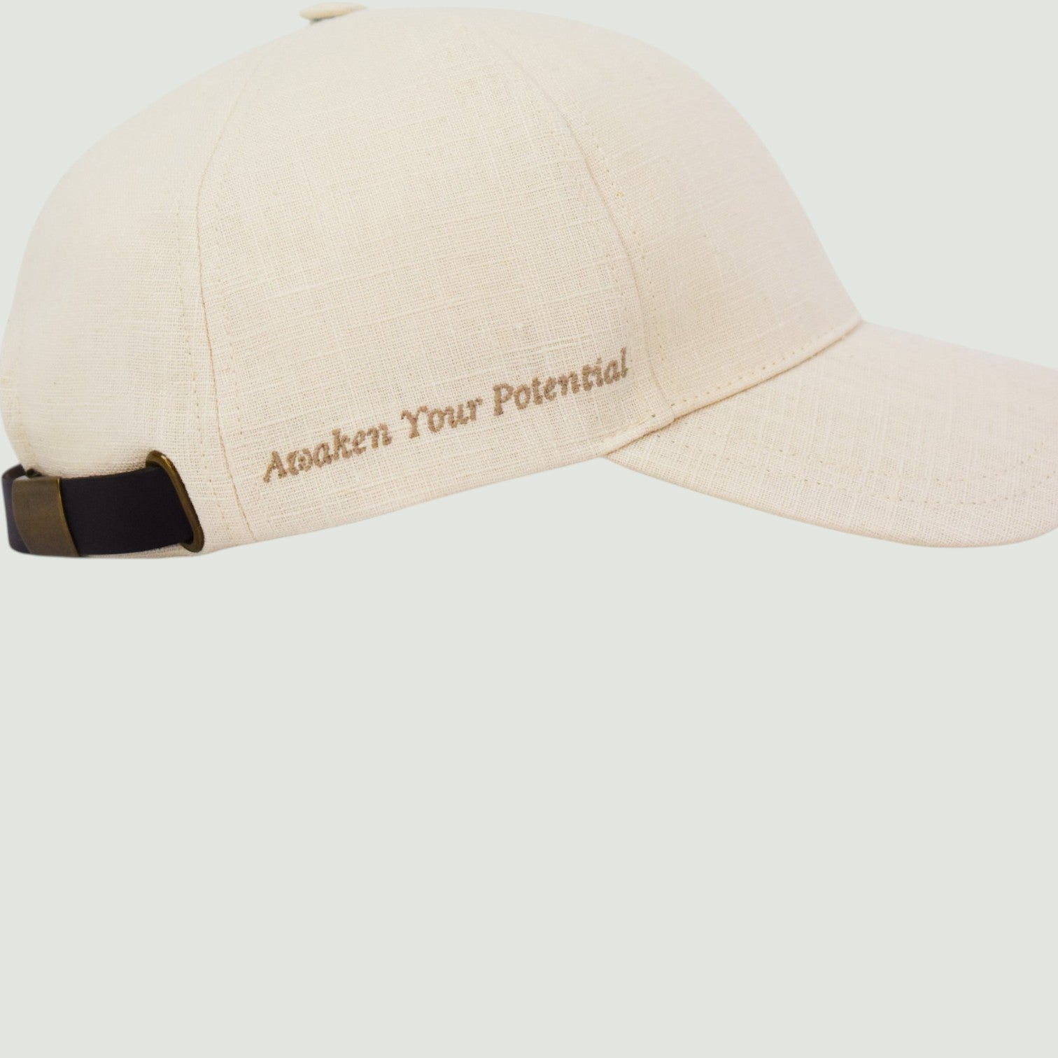 Casquette en lin Blanc